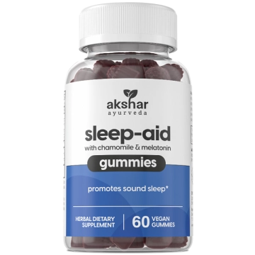 sleep aid with chemomile & melatonin gummies